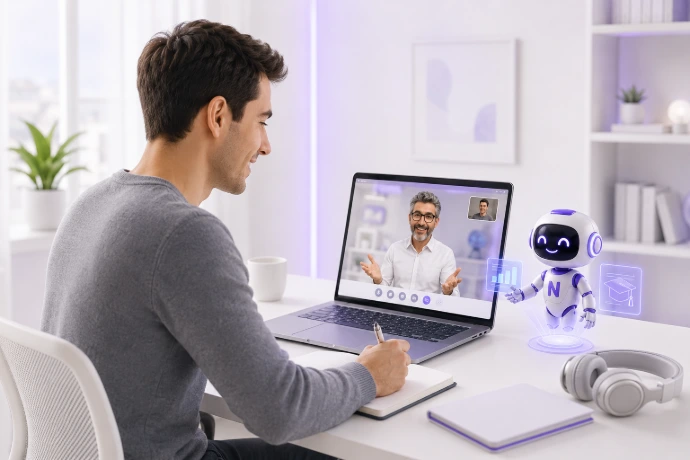 Photo – formation E-learning en visioconférence à la Neoacadémie