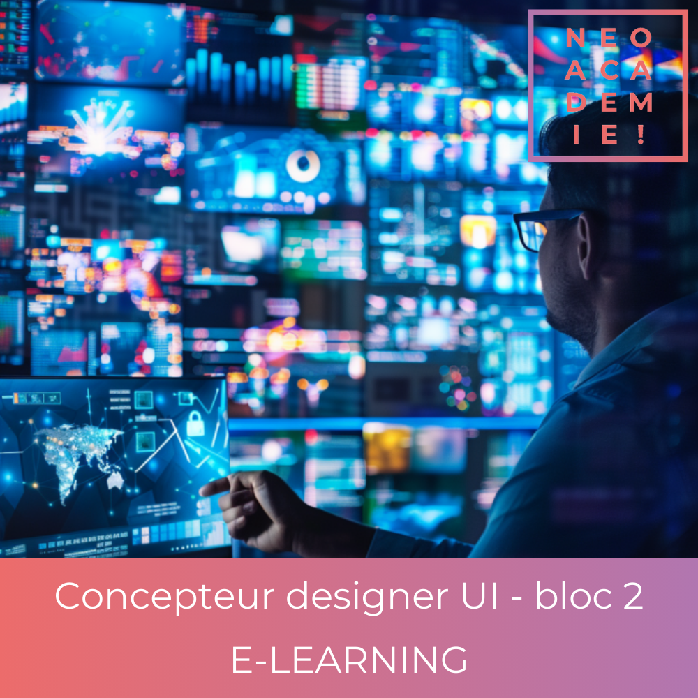 RNCP35634 - TP - Niveau 6 - Concepteur designer UI - Bloc 2 (Option Stratégies webmarketing) - [E-LEARNING]