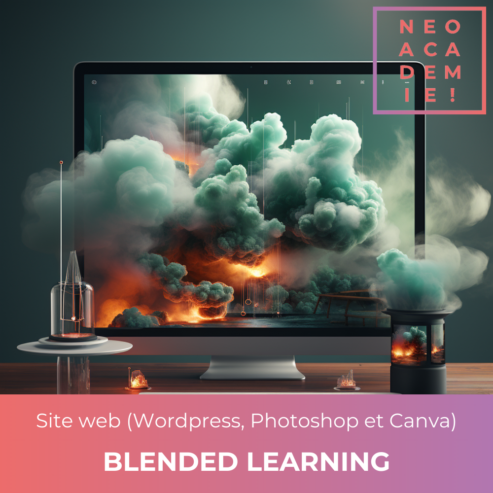 Site web avec Wordpress, Photoshop et Canva - [BLENDED LEARNING]