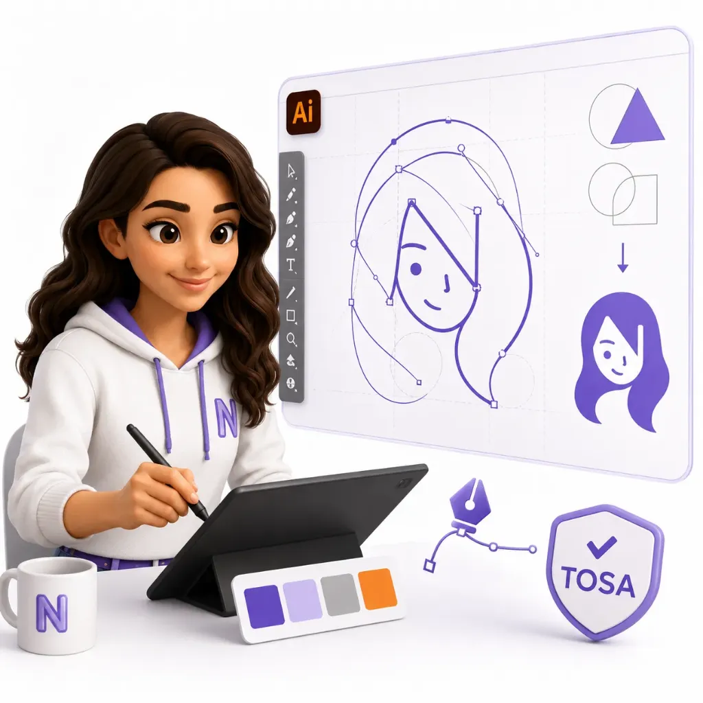 Adobe Illustrator - Préparation et certification TOSA - [E-LEARNING]