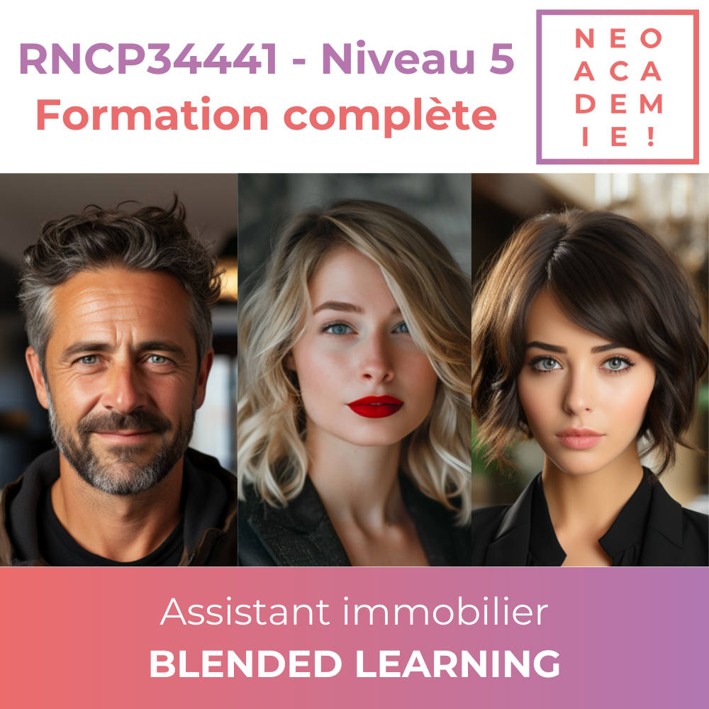  Assistant immobilier - Tous les blocs - [BLENDED LEARNING]